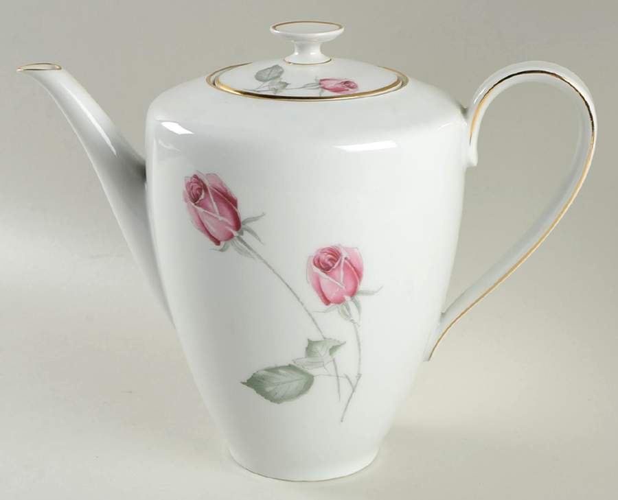 American Beauty (Gold Trim, Favorit) Coffee Pot & Lid by Hutschenreuther-1