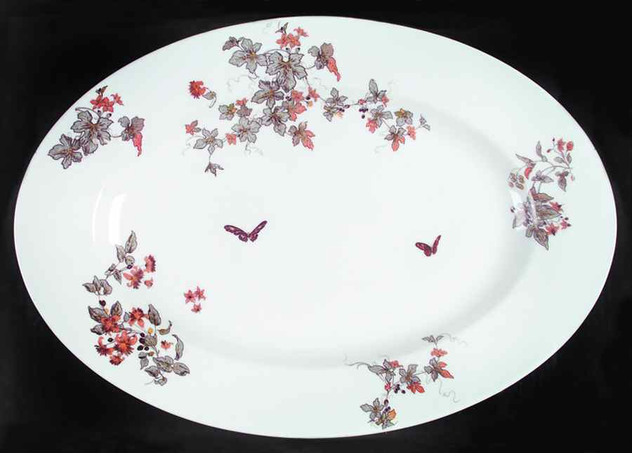 H2873 19" Oval Serving Platter by Haviland-1