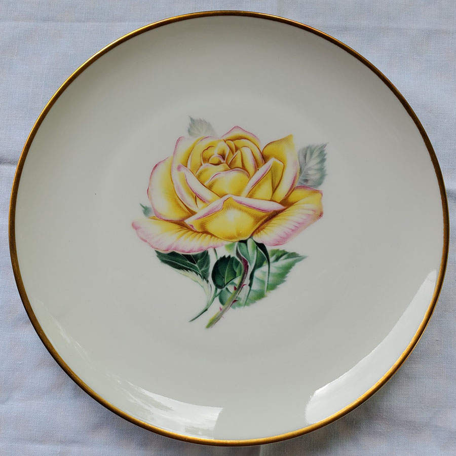 Rose Salad Plate by Heinrich - H&C-1