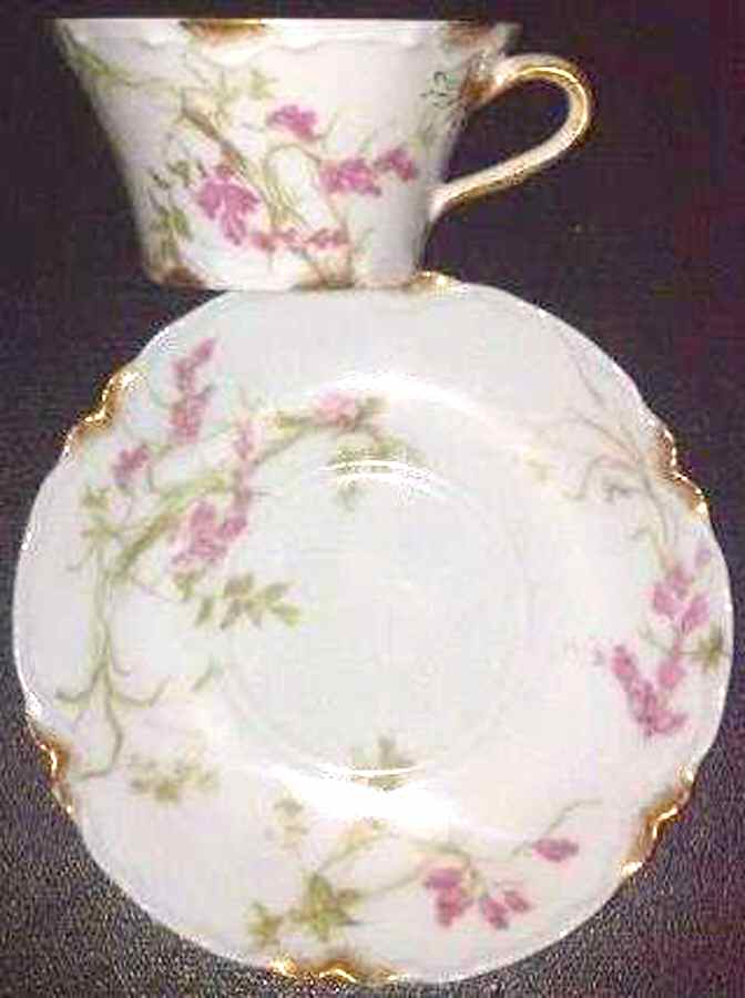 Schleiger 245-2 Flat Cup & Saucer Set by Haviland-1
