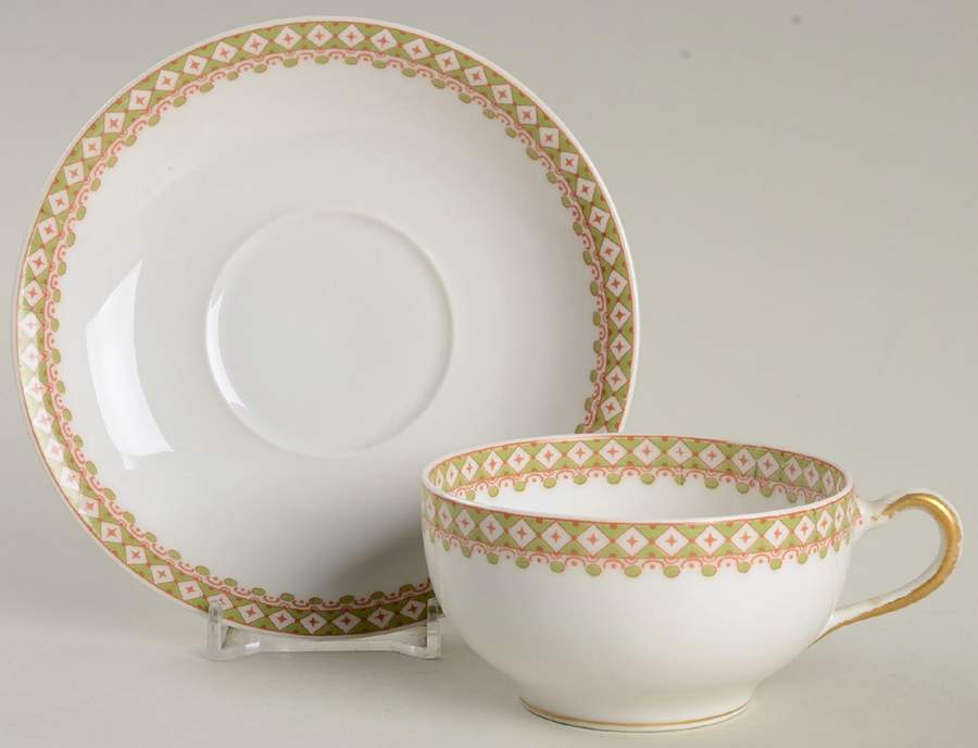 St. Albans Flat Cup & Saucer Set by Haviland-1
