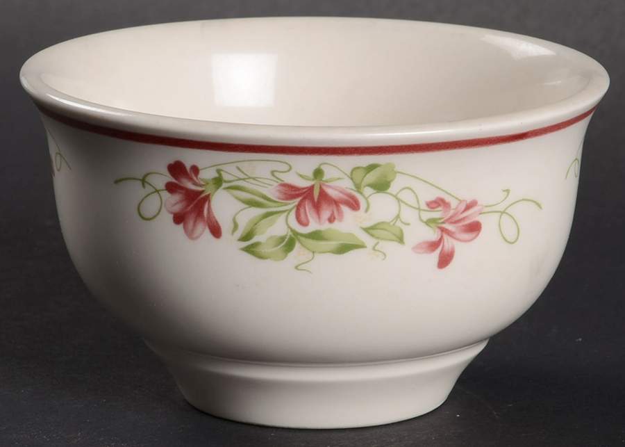 French Violets Open Sugar Bowl by Homer Laughlin -1