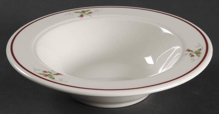 French Violets Rim Cereal Bowl by Homer Laughlin -1