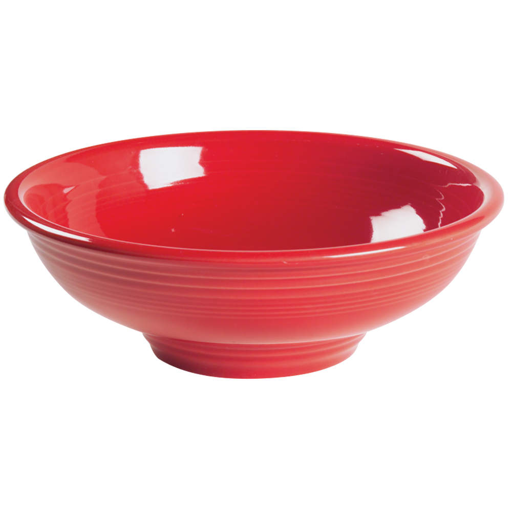 Fiesta Scarlet (Intro 2004) Pedestal Bowl by Homer Laughlin -1