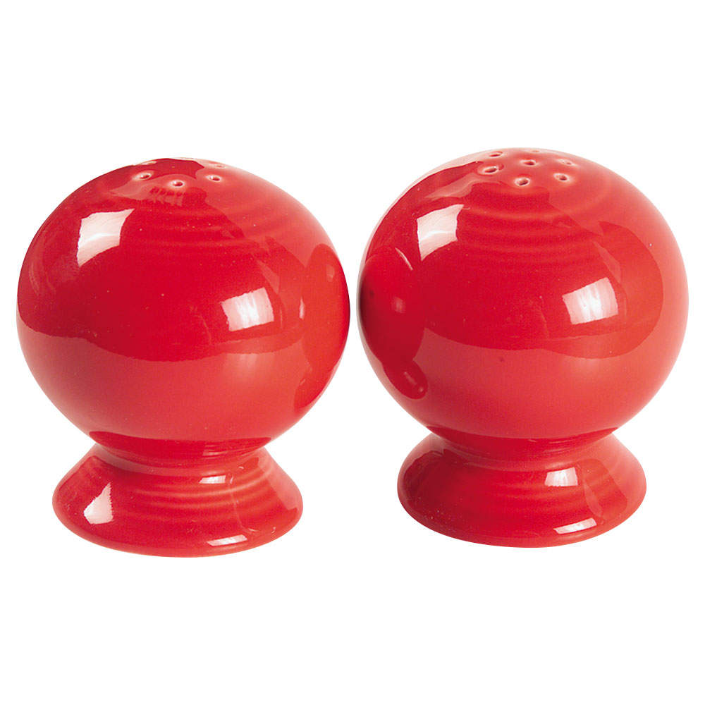 Fiesta Scarlet (Intro 2004) Salt & Pepper Set by Homer Laughlin -1