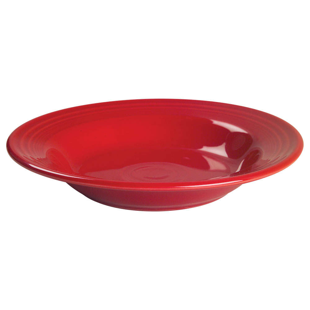 Fiesta Scarlet (Intro 2004) Large Rim Soup Bowl by Homer Laughlin -1