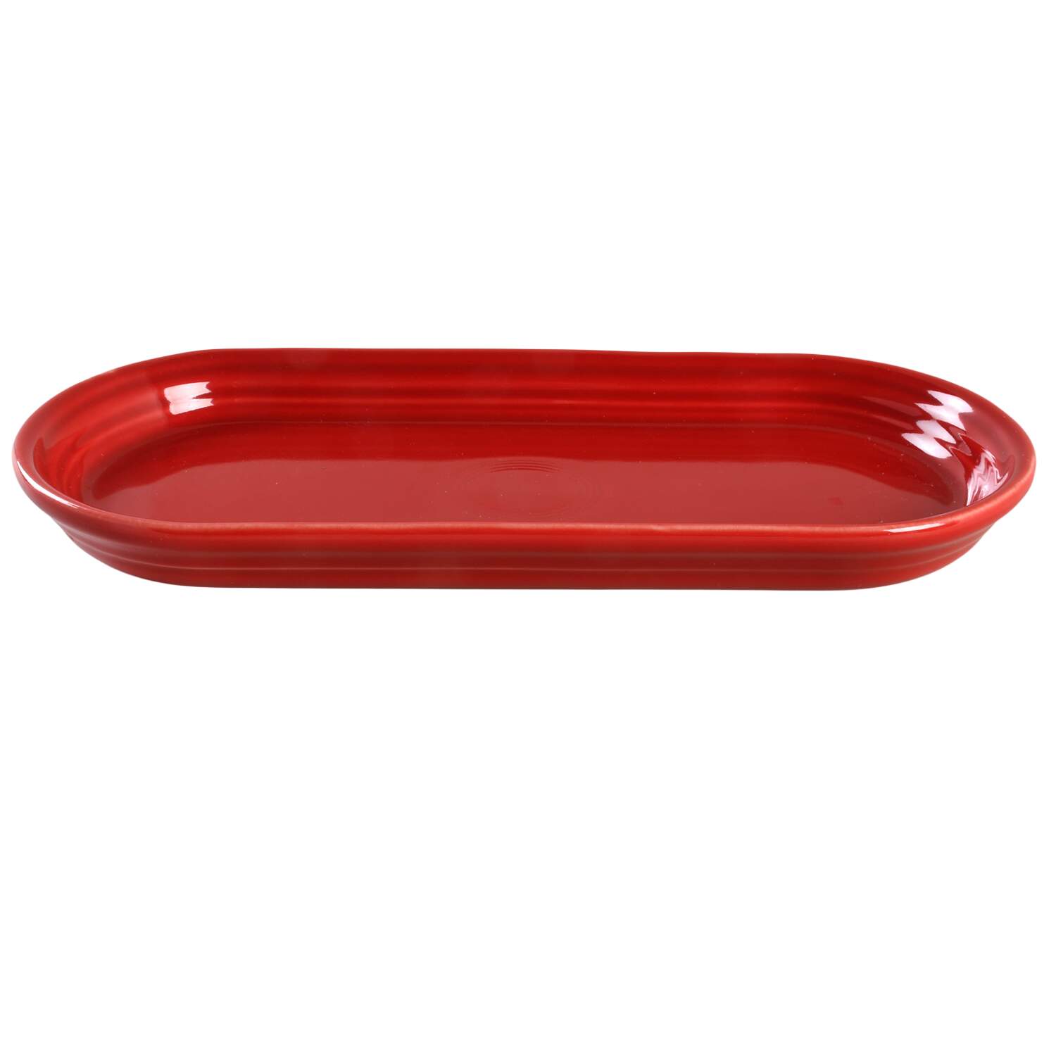Fiesta Scarlet (Intro 2004) Bread Tray by Homer Laughlin -1