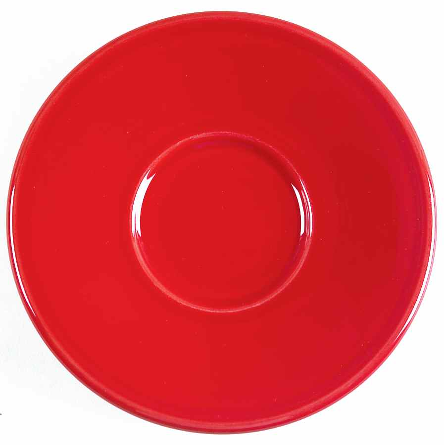Fiesta Scarlet (Intro 2004) Saucer for Jumbo Cup by Homer Laughlin -1