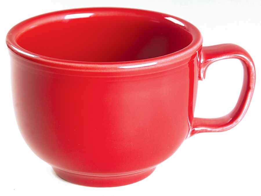 Fiesta Scarlet (Intro 2004) Jumbo Cup by Homer Laughlin -1