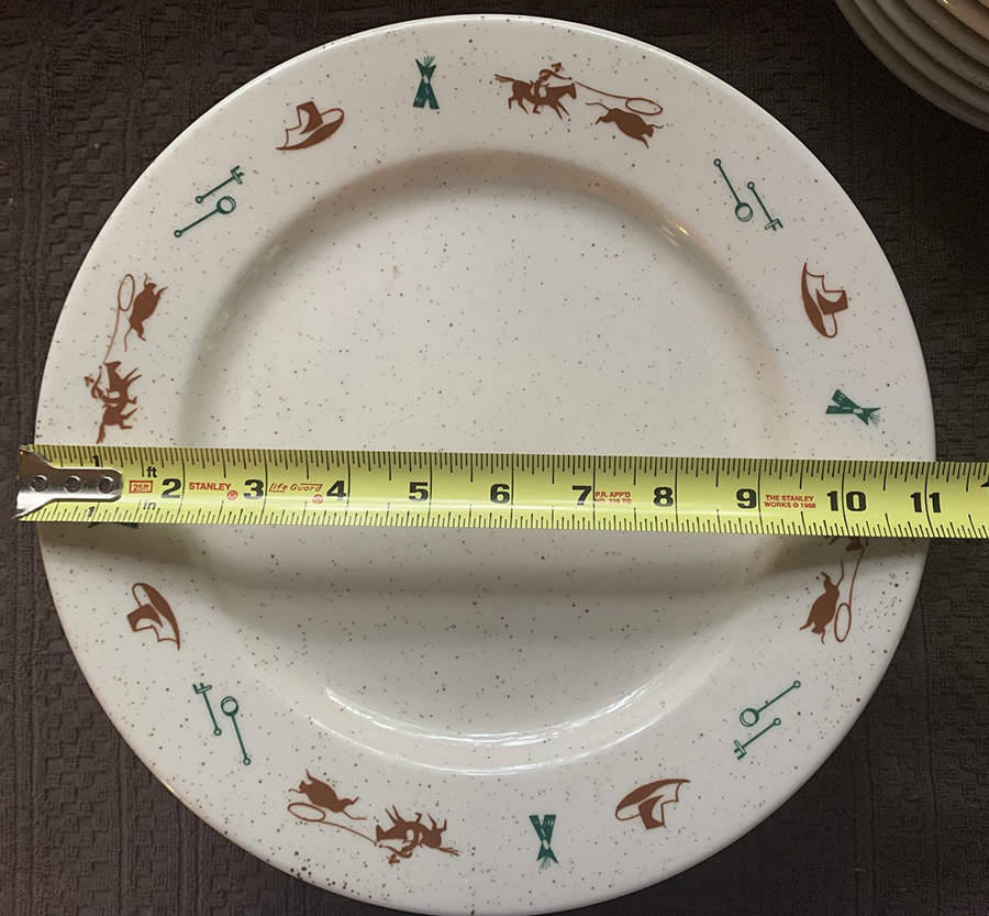 Cowboy Service Plate (Charger) by Homer Laughlin -1