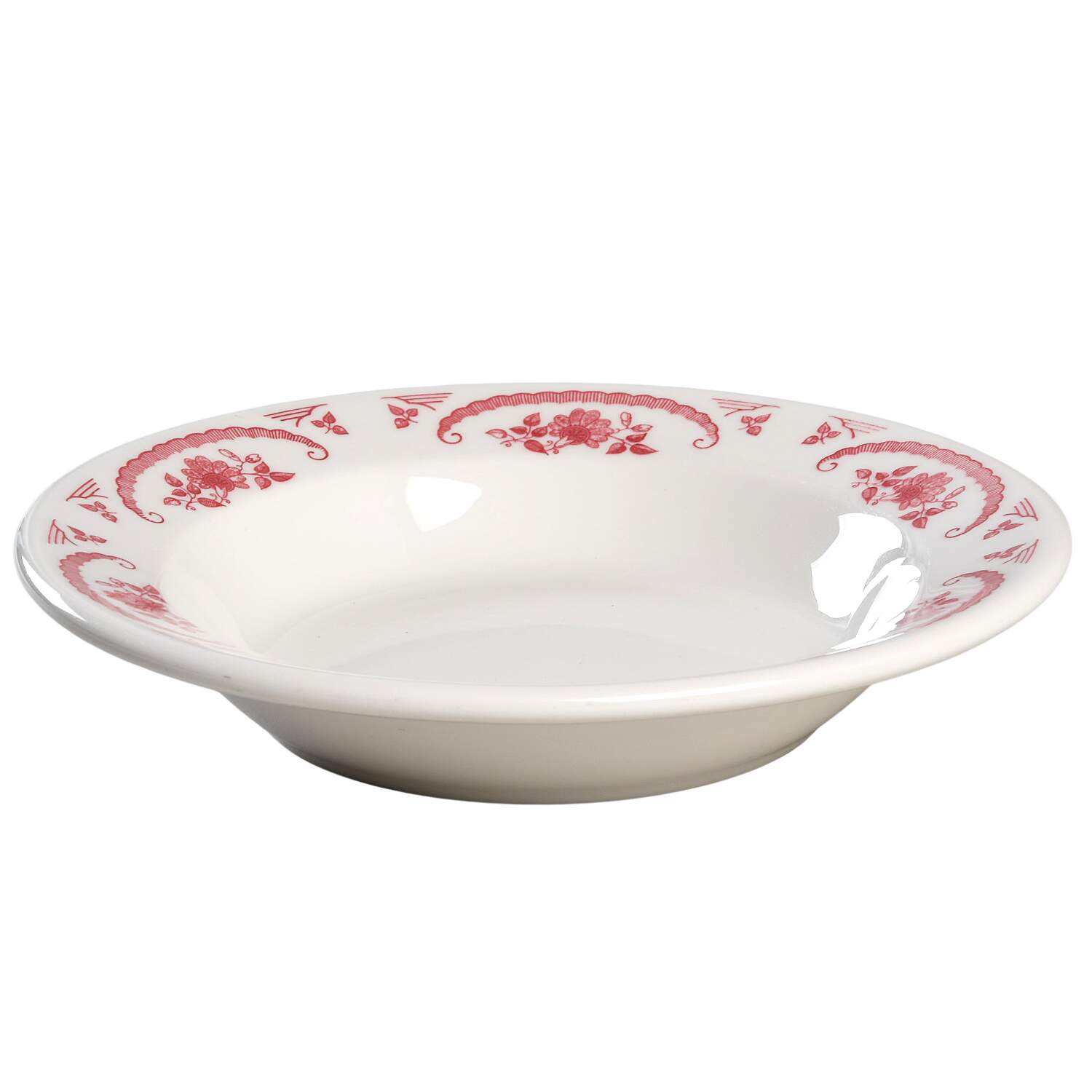 American Rose Rim Soup Bowl by Homer Laughlin -1
