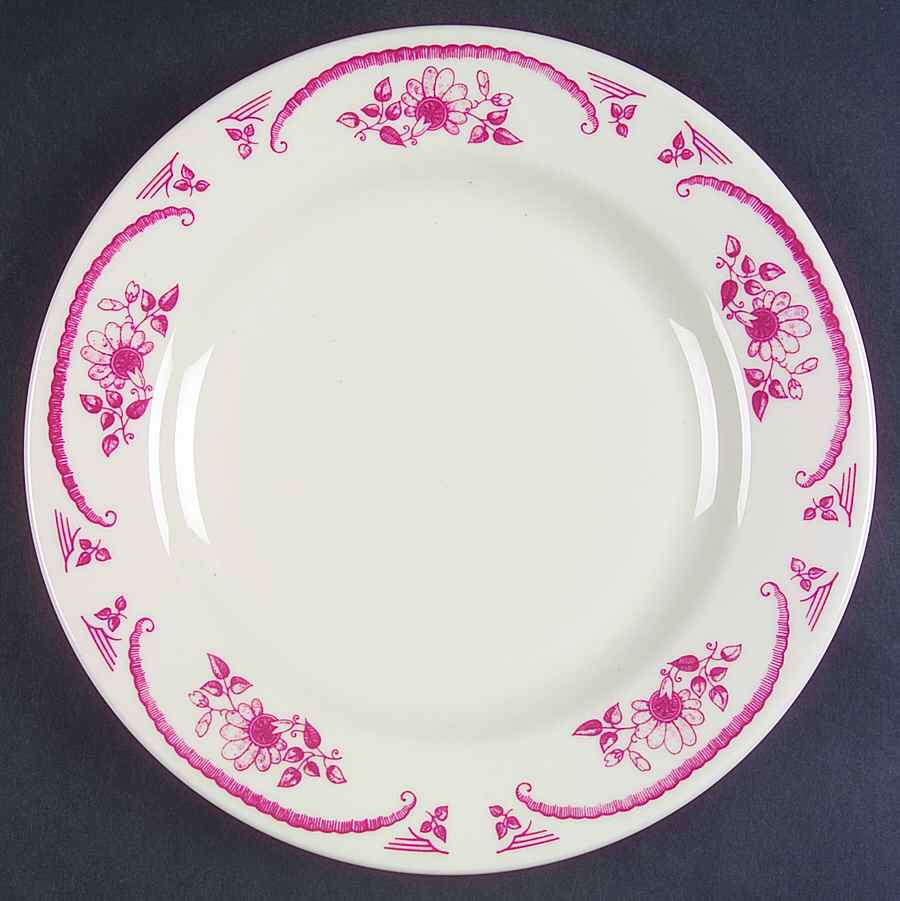 American Rose Large Dinner Plate by Homer Laughlin -1