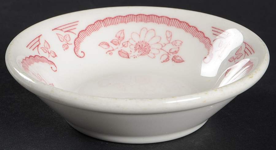 American Rose Rim Fruit/Dessert (Sauce) Bowl by Homer Laughlin -1