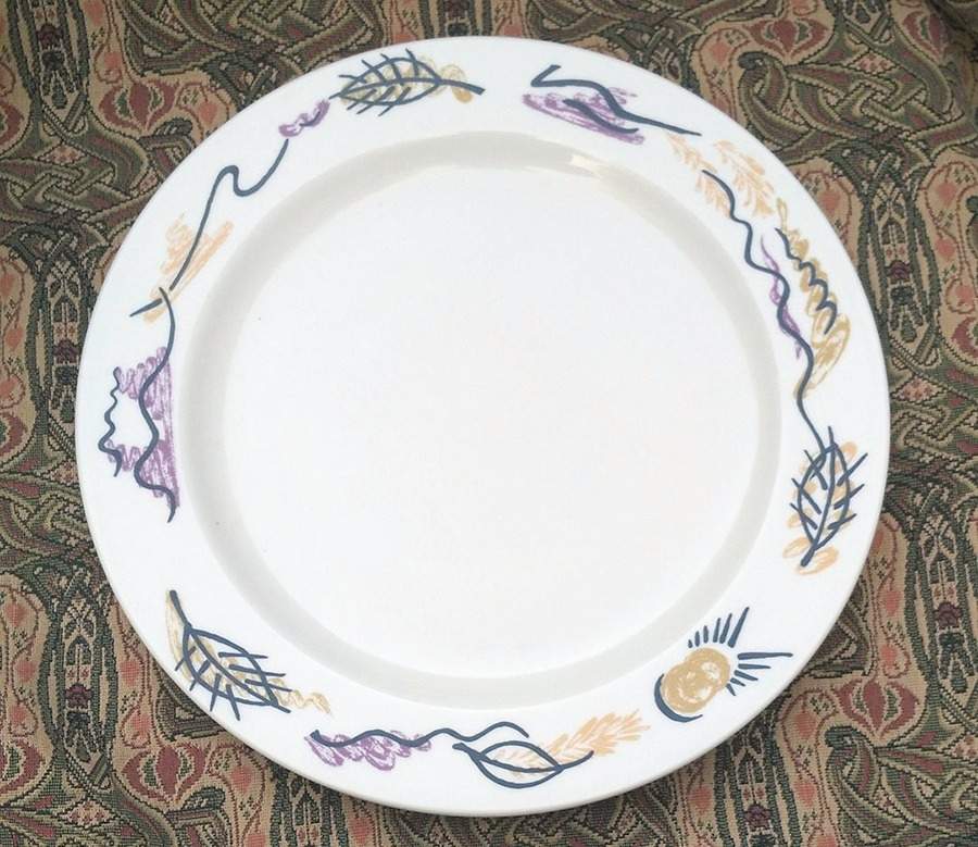 Woodstock 12" Chop Plate (Round Platter) by Homer Laughlin -1