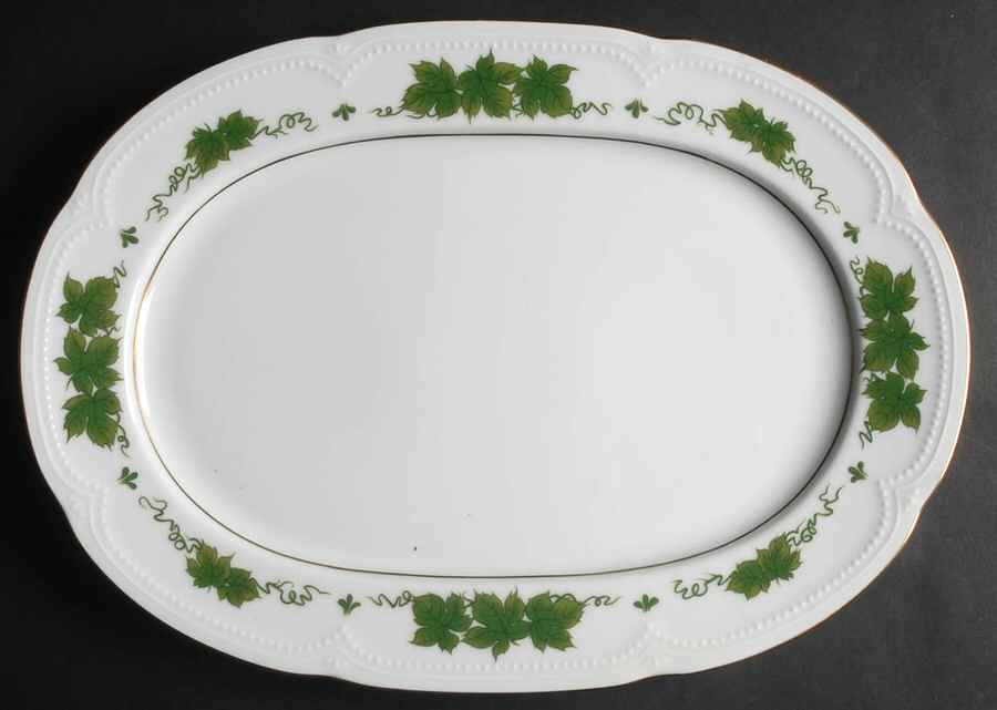 Wienlaub 13" Oval Serving Platter by Graf Von Henneberg-1