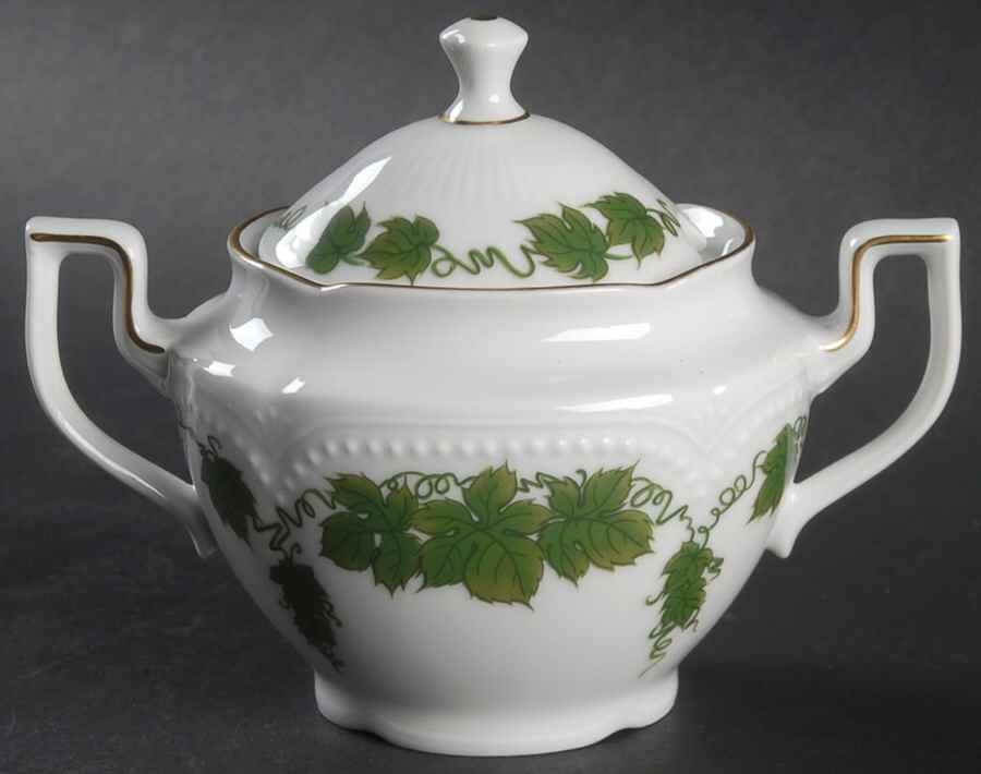 Wienlaub Sugar Bowl & Lid by Graf Von Henneberg-1