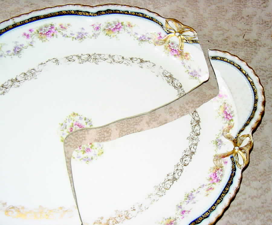 H2913 18" Oval Serving Platter by Haviland-1