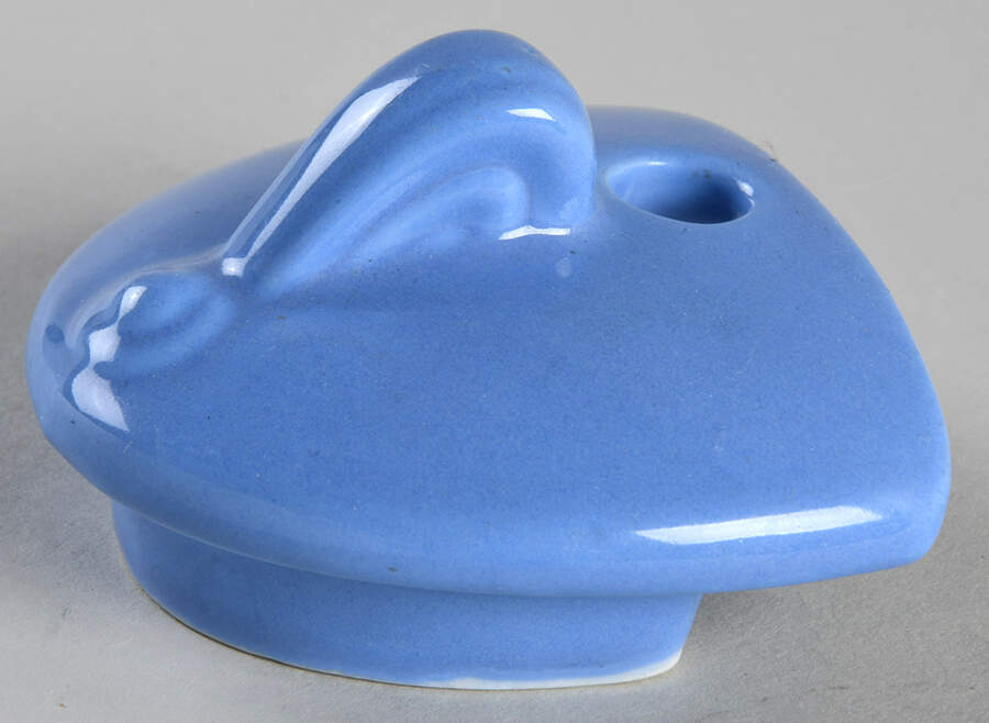 Cadet Blue Lid for Hook Cover Teapot by Hall-1