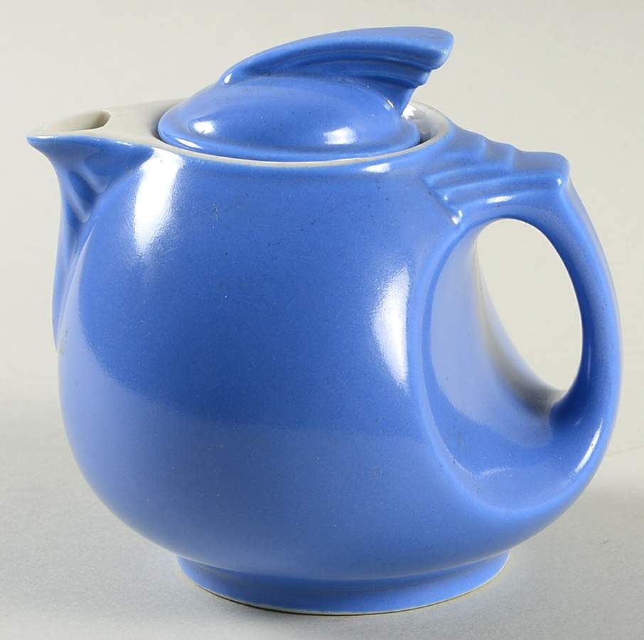 Cadet Blue 8 Oz Sundial Teapot & Lid (aka Saf-Handle) by Hall-1