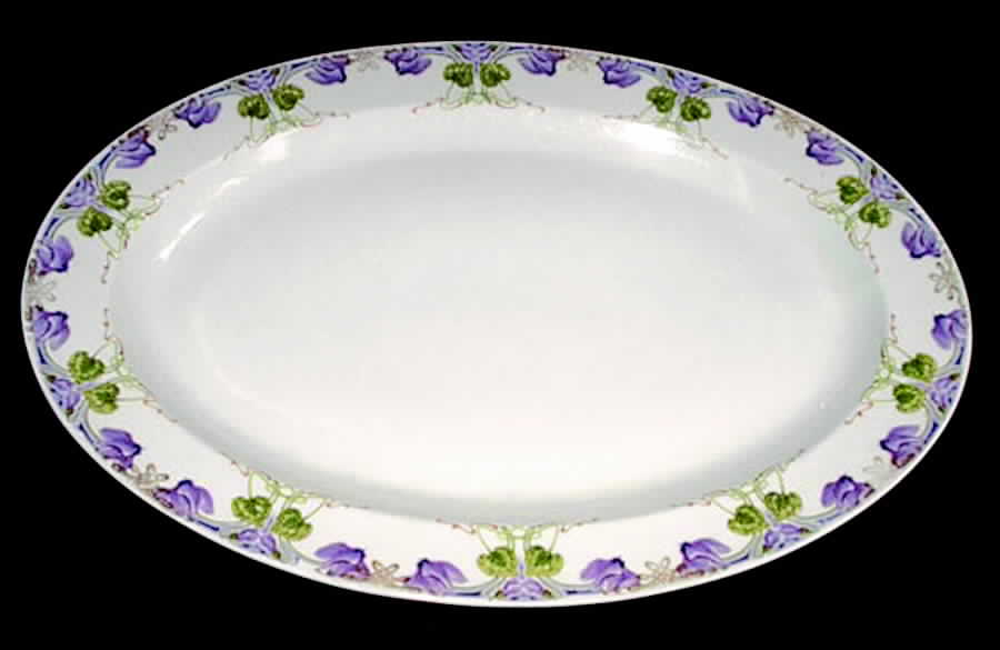 H2916 13" Oval Serving Platter by Haviland-1