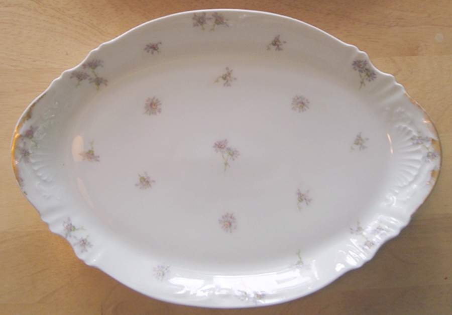 Schleiger 316-3 13" Oval Serving Platter by Haviland-1