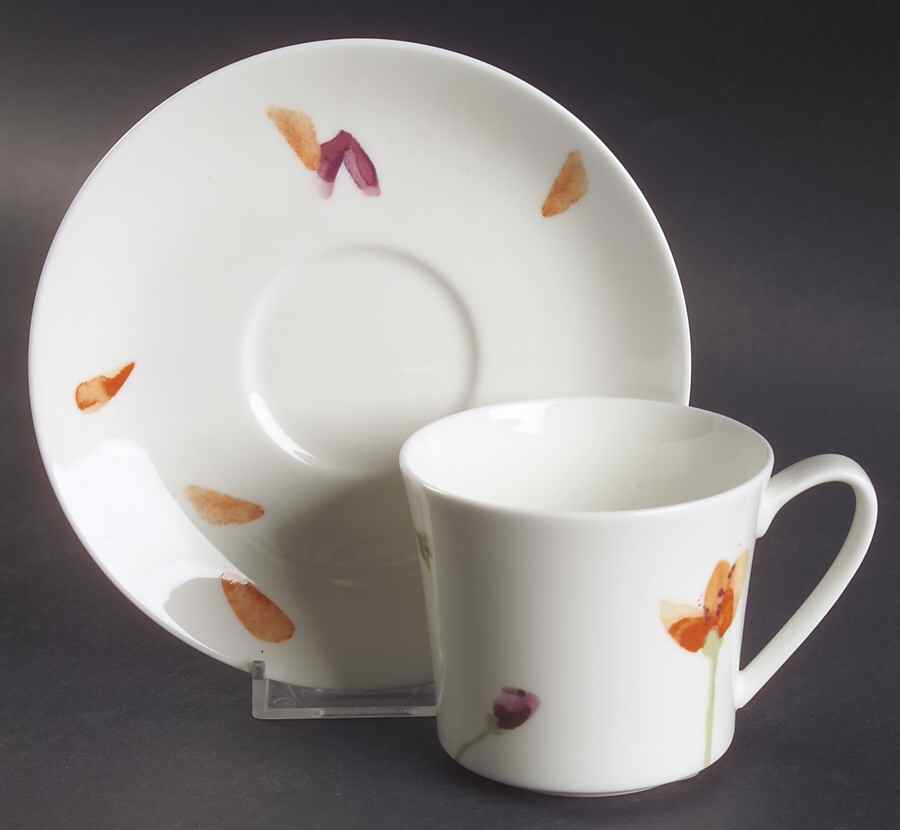 Luna Shalima Flat Cup & Saucer Set by Hutschenreuther-1