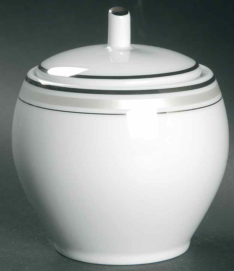 Alize Platinum Sugar Bowl & Lid by Haviland-1