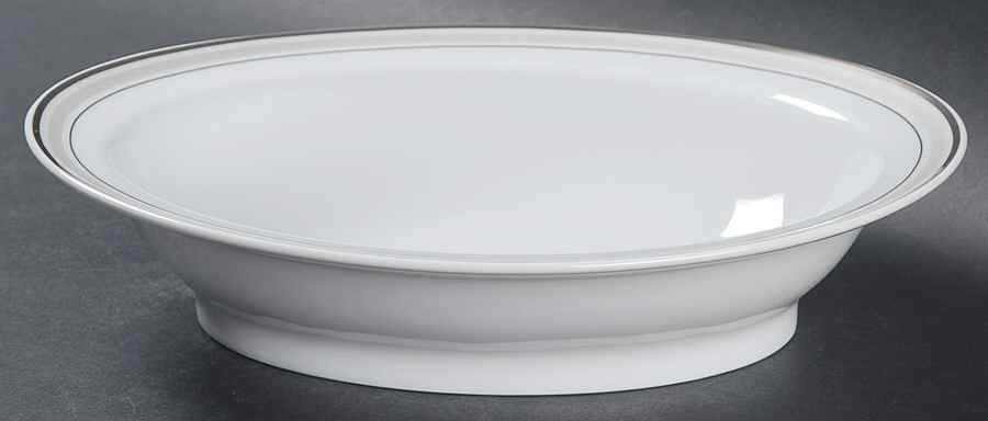 Alize Platinum 9" Oval Vegetable Bowl by Haviland-1