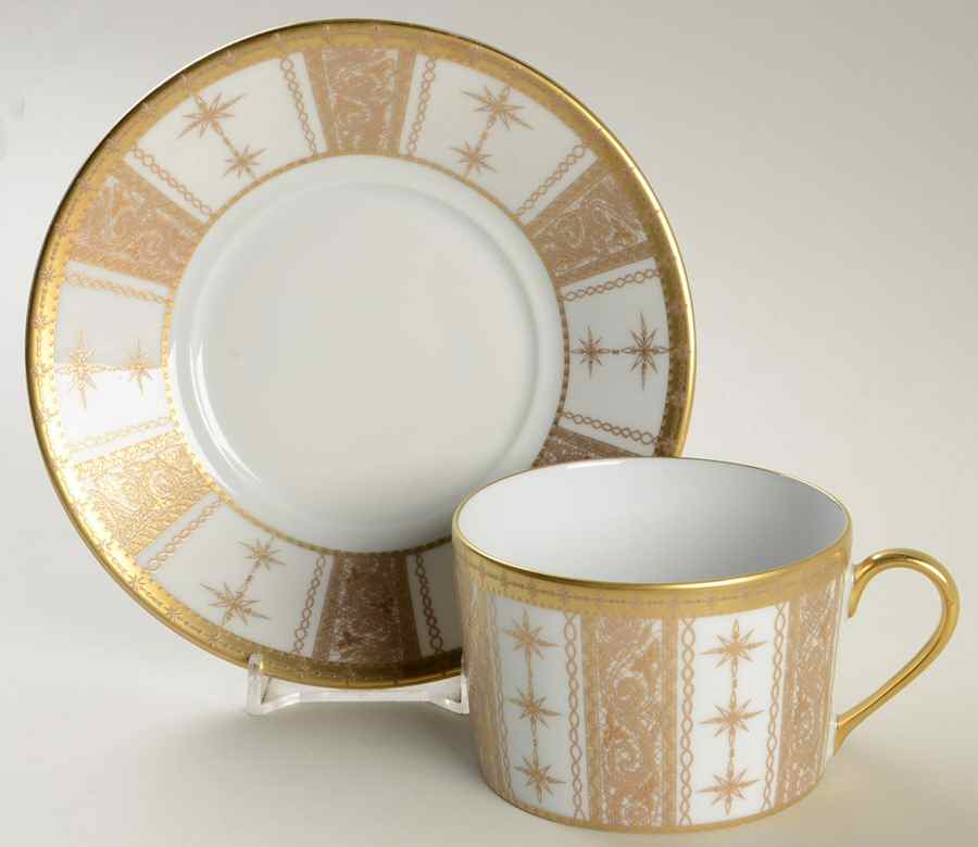 Botticelli Flat Cup & Saucer Set by Haviland-1