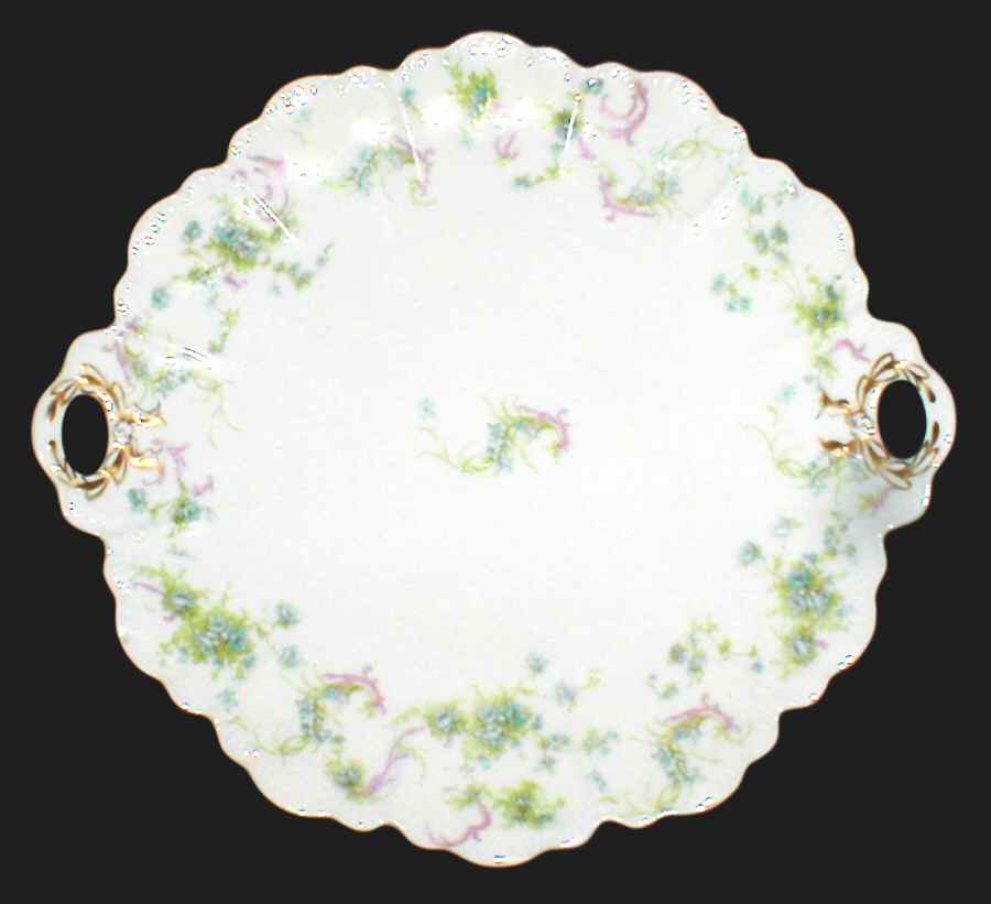 Schleiger 57-10 Handled Cake Plate by Haviland-1
