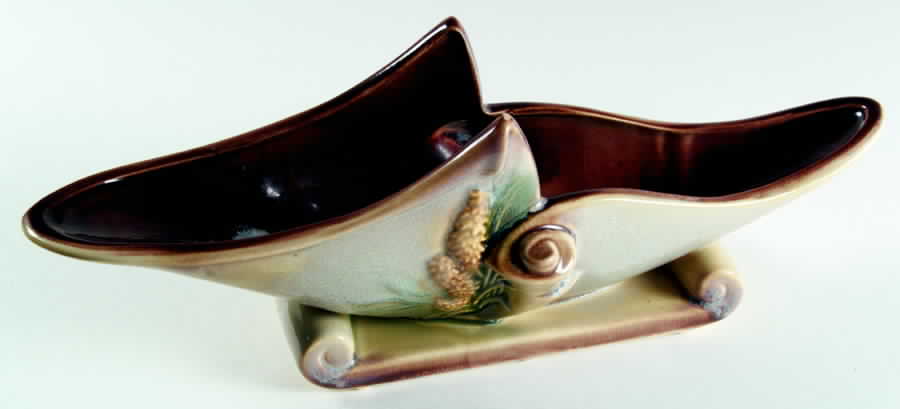 Parchment And Pine Centerpiece/Console Bowl by Hull-1