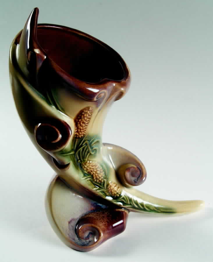 Parchment And Pine 12" Cornucopia by Hull-1