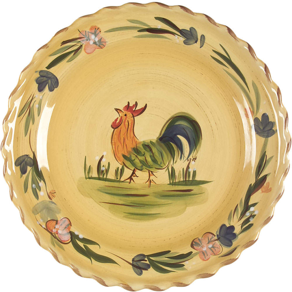 Rooster Dinner Plate by Home-1
