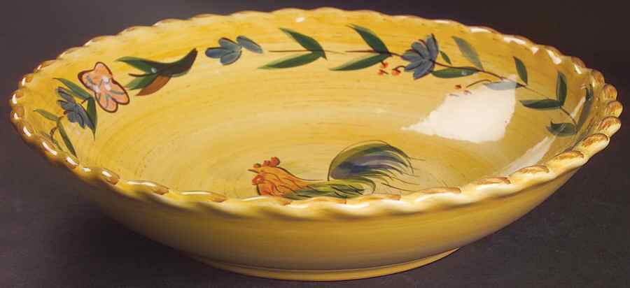 Rooster 12" Pasta Serving Bowl by Home-1
