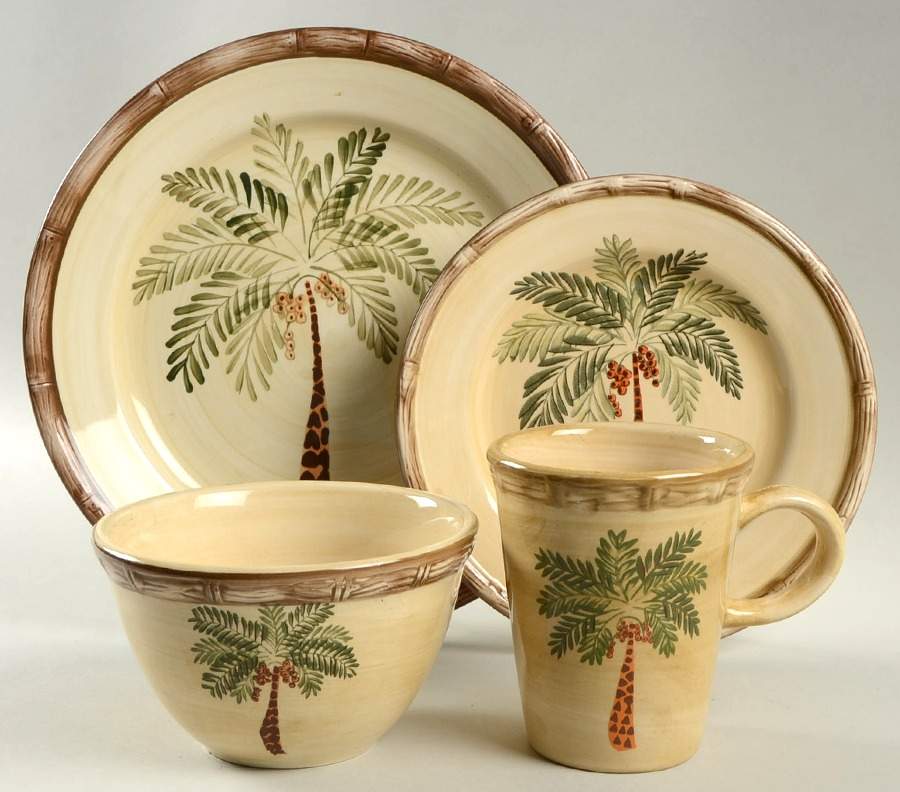 West Palm 4 Piece Place Setting by Home Trends-1