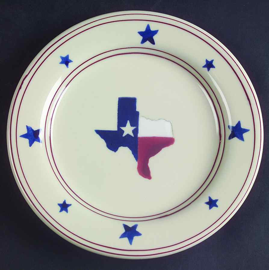 Texas Proud Salad Plate by Hartstone-1