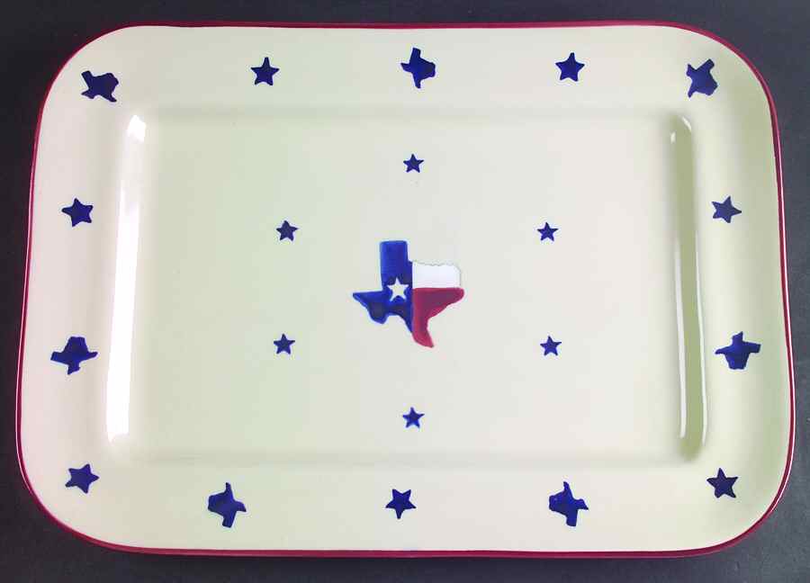 Texas Proud 16" Rectangular Serving Platter by Hartstone-1