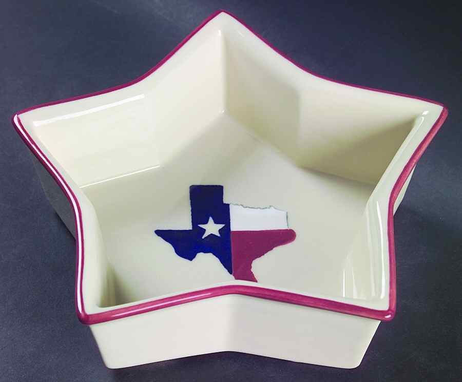Texas Proud Star Shaped Dish by Hartstone-1