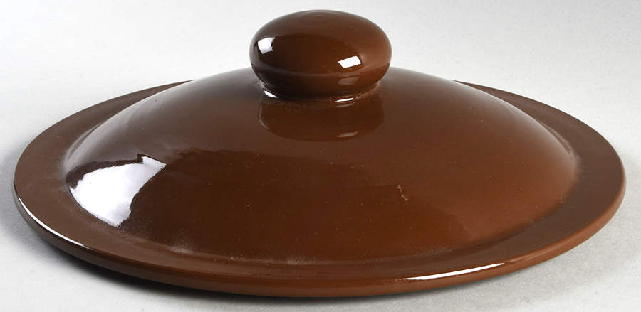 The Original Suffolk (Terra Cotta) Lid for Round Serving Dish by Henry Watson-1