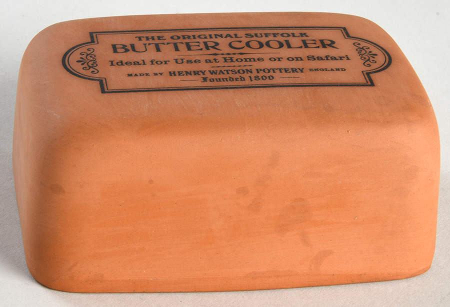 The Original Suffolk (Terra Cotta) Lid for Rectangular Butter by Henry Watson-1
