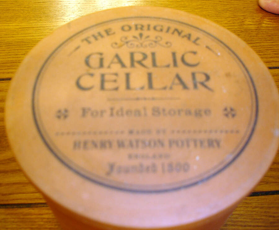 The Original Suffolk (Terra Cotta) Lid for (Pierced) Garlic Cellar by Henry Watson-1
