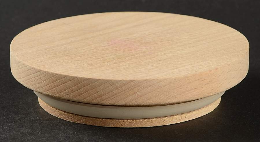 The Original Suffolk (Terra Cotta) Wood Lid for Tea Canister by Henry Watson-1