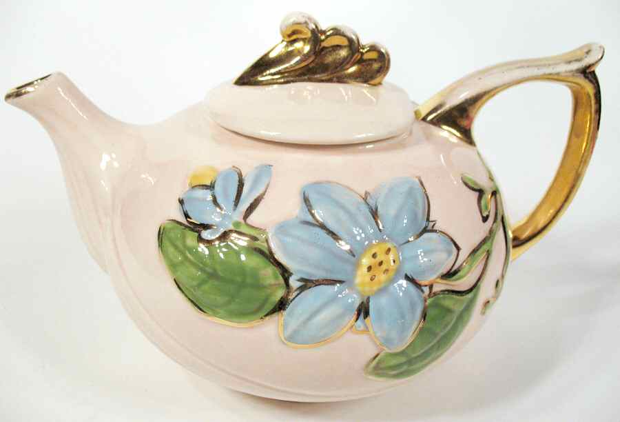 Magnolia Blue (Glossy) Teapot & Lid by Hull-1