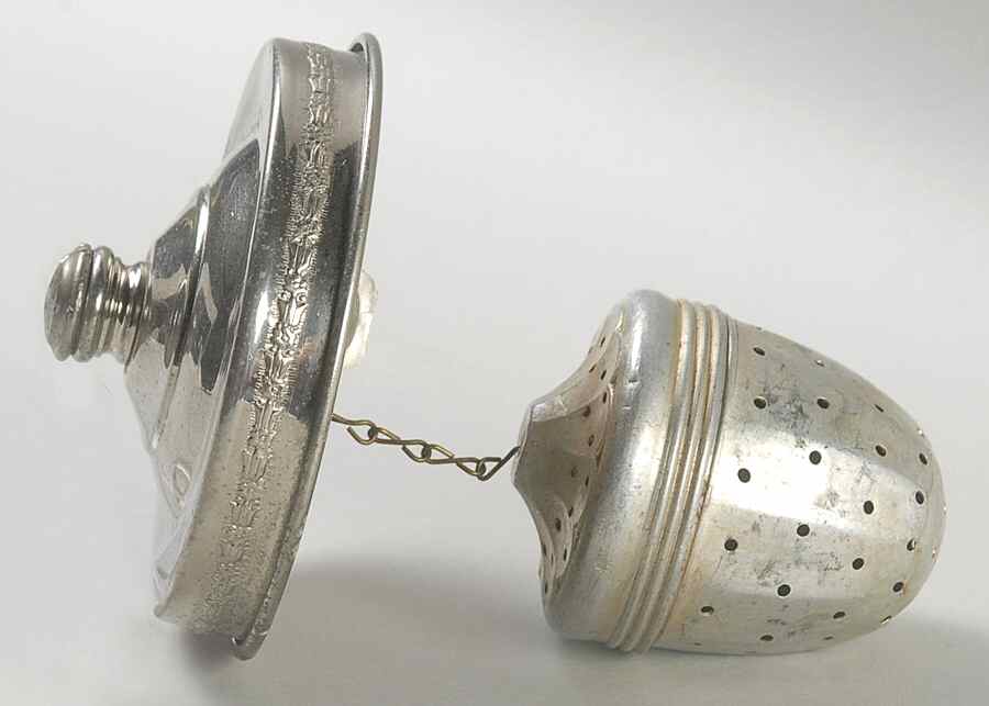 Chrysler Metal Lid & Teaball for Dodecagon Teapot by Hall-1