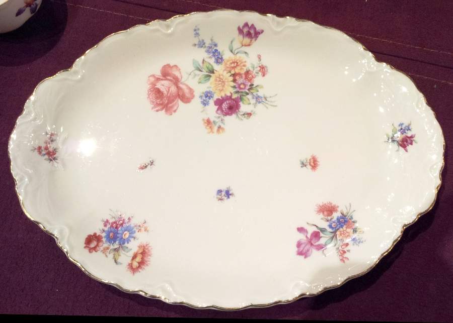 HUT1083 14" Oval Serving Platter by Hutschenreuther-1