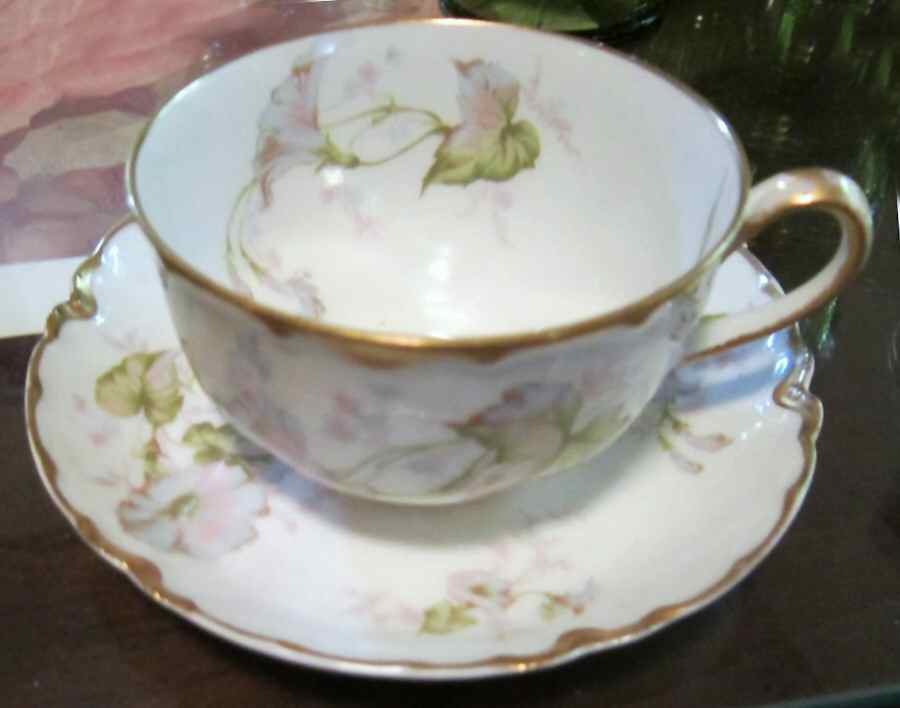 H2984 Flat Cup & Saucer Set by Haviland-1