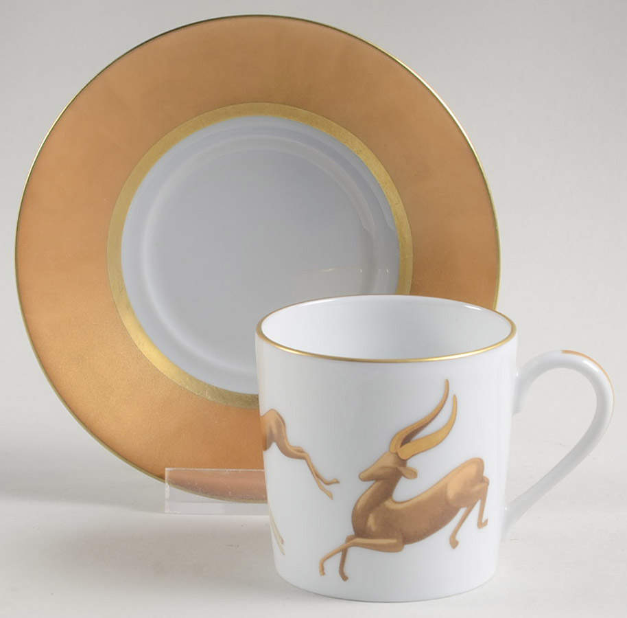 Serengeti Flat Demitasse Cup & Saucer Set by Haviland-1