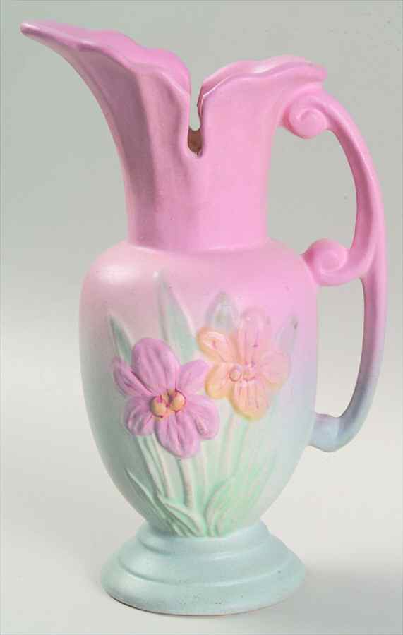 Iris Pink Blue 8" Ewer by Hull-1