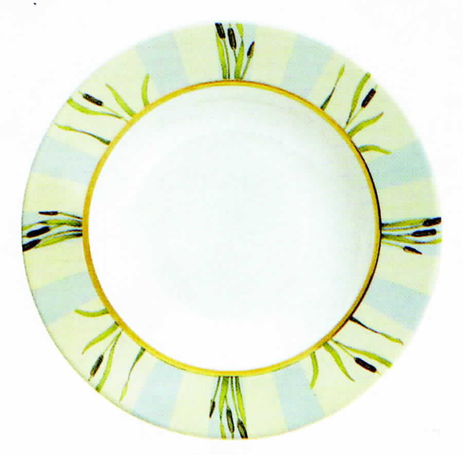 Les Matins de L'Etang Deep Round Platter by Hermes-1