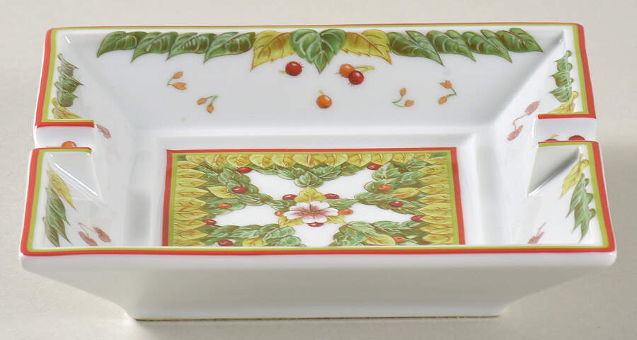 Le Jardin de Pythagore 6" Square Ashtray by Hermes-1